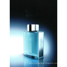 Klassische Flasche in blauer Farbe Mann Parfüm